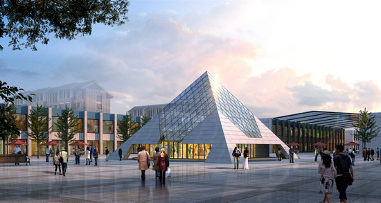 温岭金字塔网架