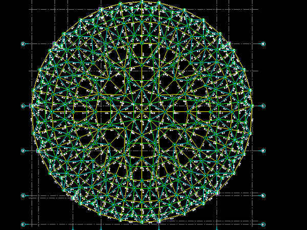 温岭明光正元广场圆形网架