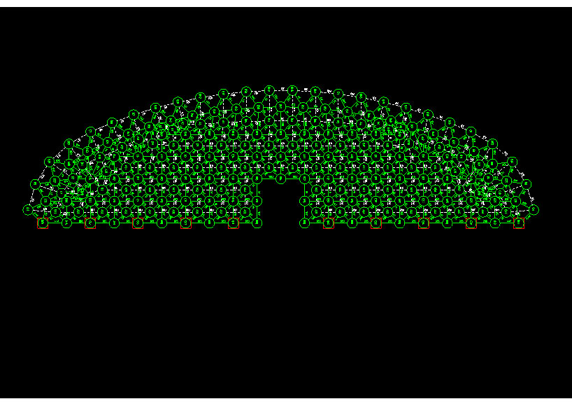 温岭锡林浩特91跨，1000米长干煤棚网架设计